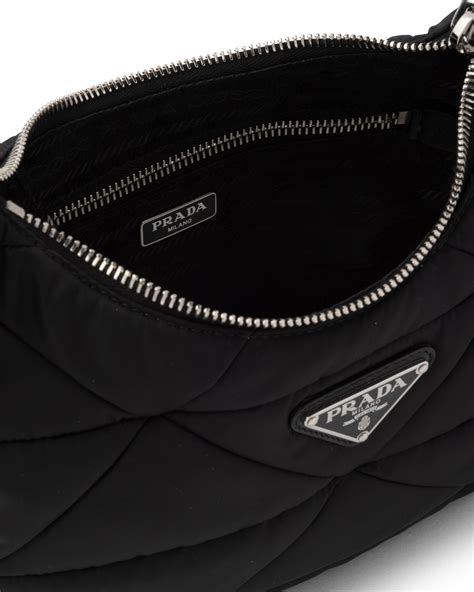 prada large padded nylon shoulder bag|Prada nylon crossbody bag small.